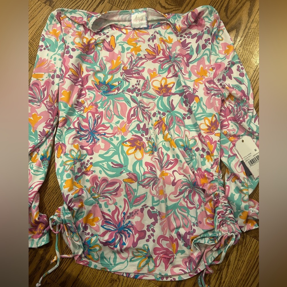 NWT Stella Parker stay dry coverup long sleeve top size XL